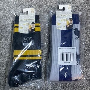 Harry Potter Crew Socks 2 Pair sz 8-12 NEW